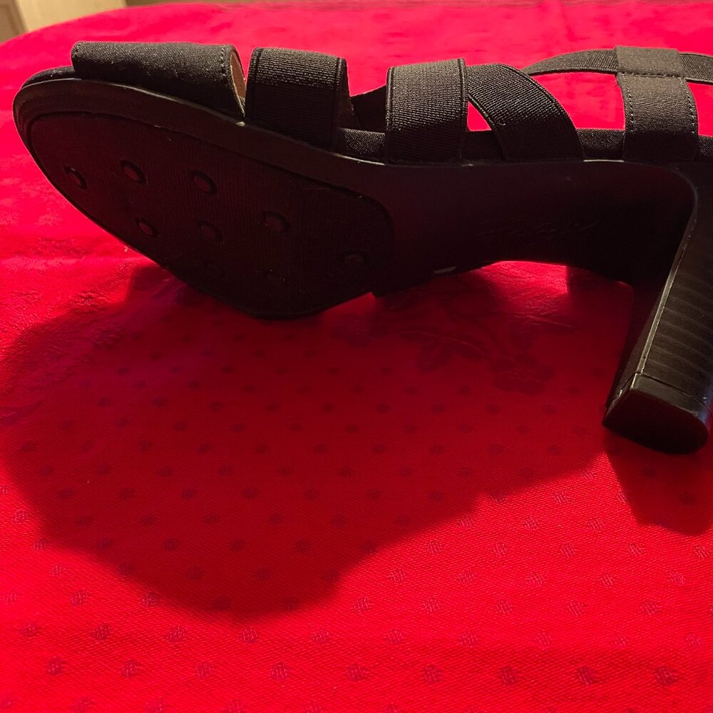 BLACK LIFE STRIDE CHARLOTTE BLACK STRAPPY SANDALS BRAND NEW ORIGINAL BOX. - Picture 7 of 11